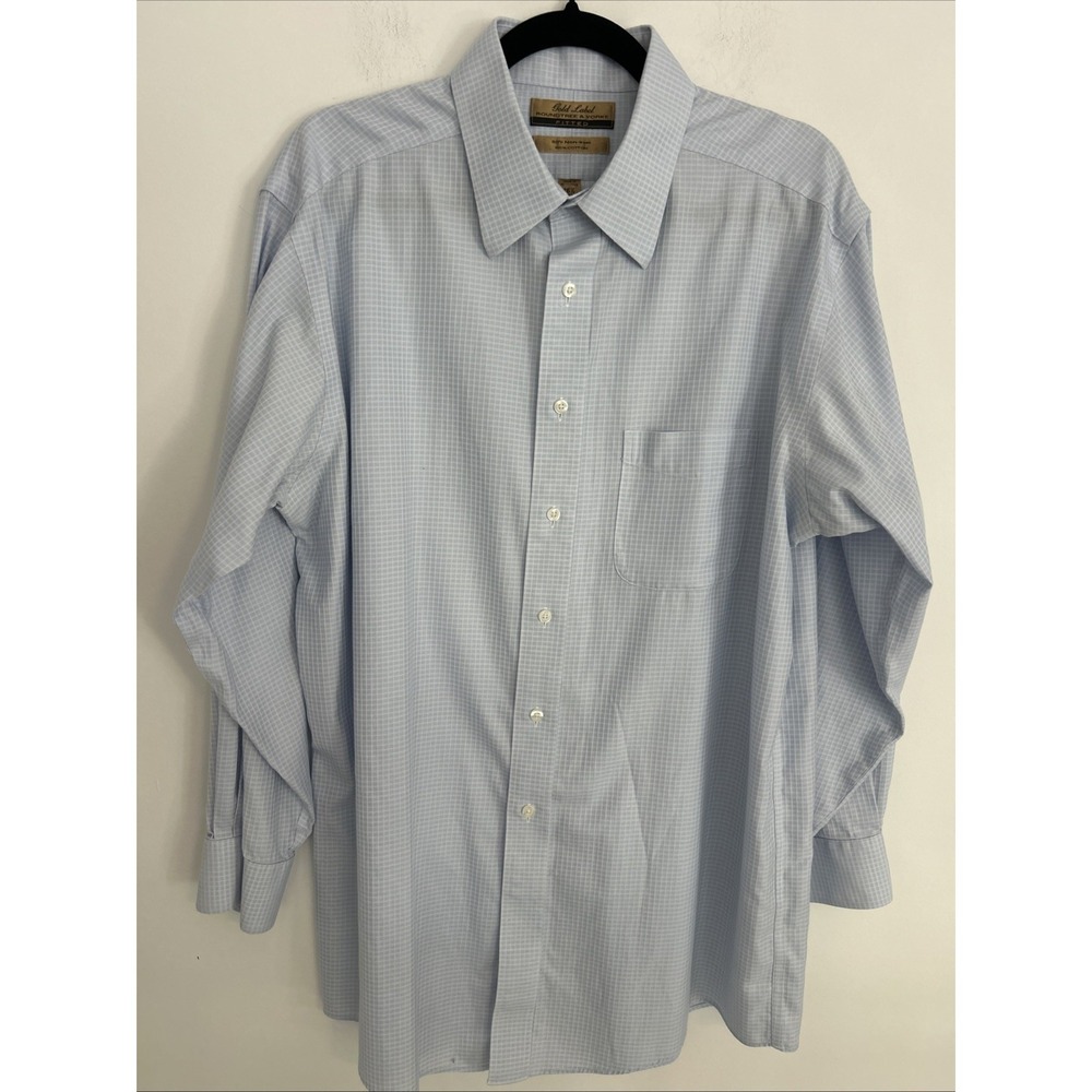 Roundtree & York Gold Label‎ Men's XXL Fitted 16 1/2/33 Long Sleeve Dress Shirt